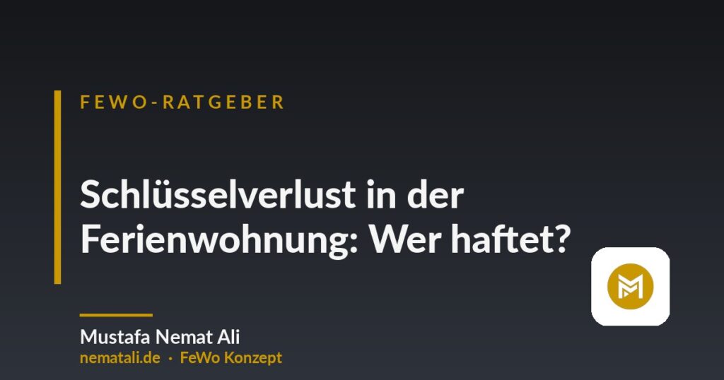 Schlüsselverlust in der Ferienwohnung: Wer haftet?